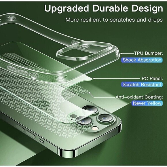 Alphex B series Shockproof Military Grade Case for iPhone 13 Pro max clear NEW - Picture 8 of 8